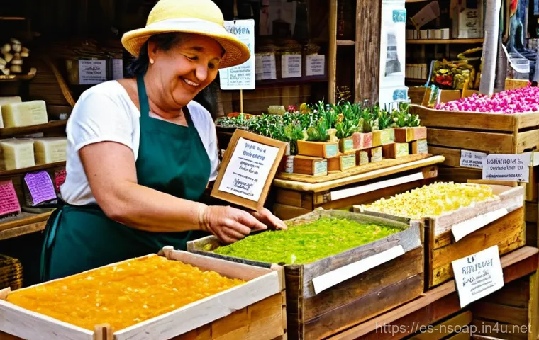천연비누 파는 온라인 쇼핑몰 - **Prompt 2: A Serene Natural Soap Bath Experience**
    "An ethereal and calming image of a person e...