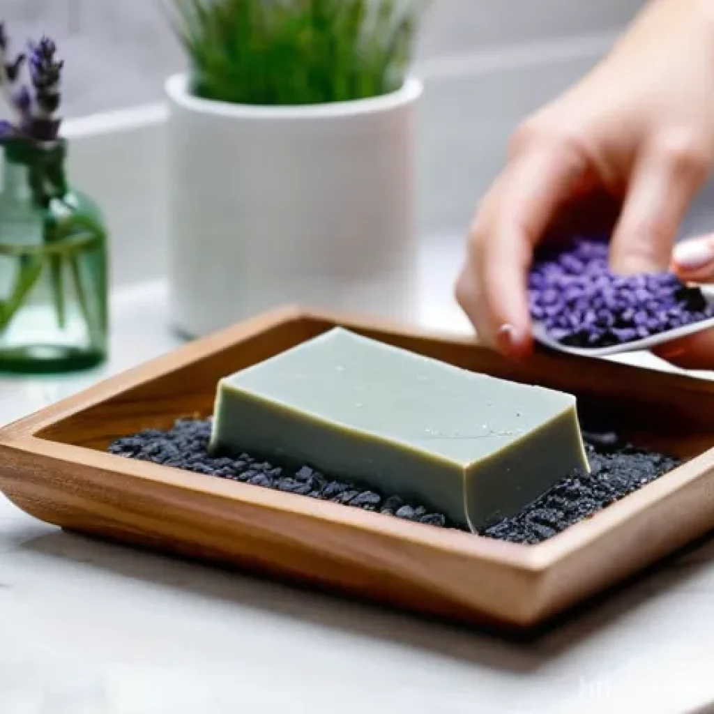 천연비누로 여드름 예방 - **Prompt:** A beautifully composed, brightly lit, high-resolution photograph capturing the essence o...