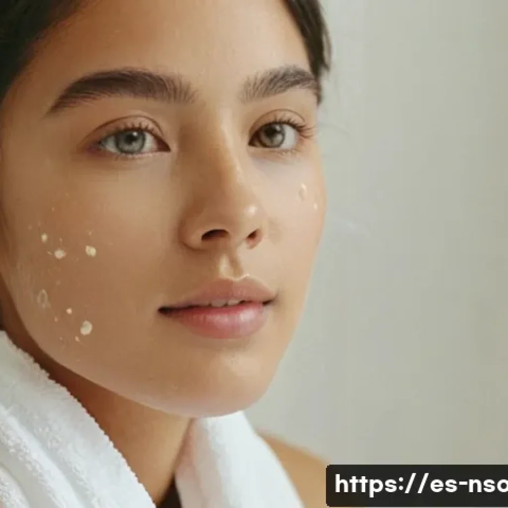 천연비누 사용 후기 - **Prompt:** A close-up shot of a young woman, mid-20s, with a serene expression, gently lathering a ...